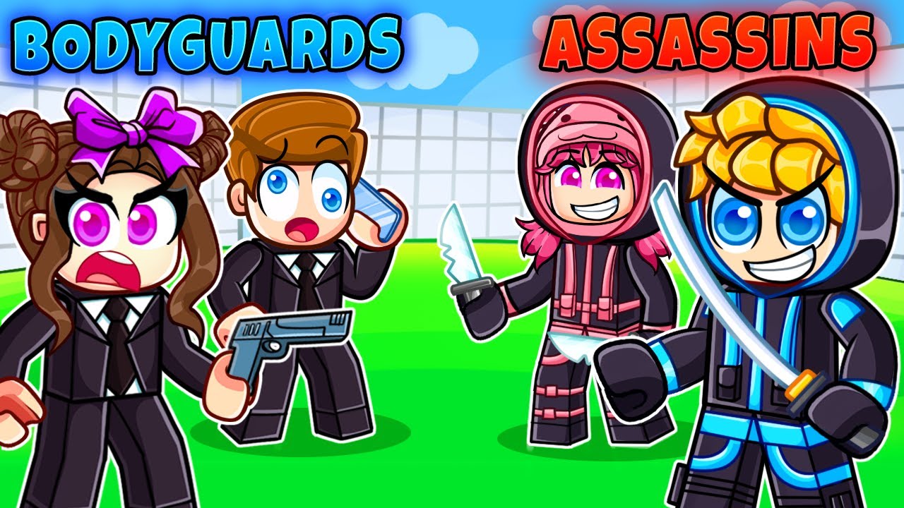 ASSASSINE vs BODYGUARDS In Roblox Rivals...