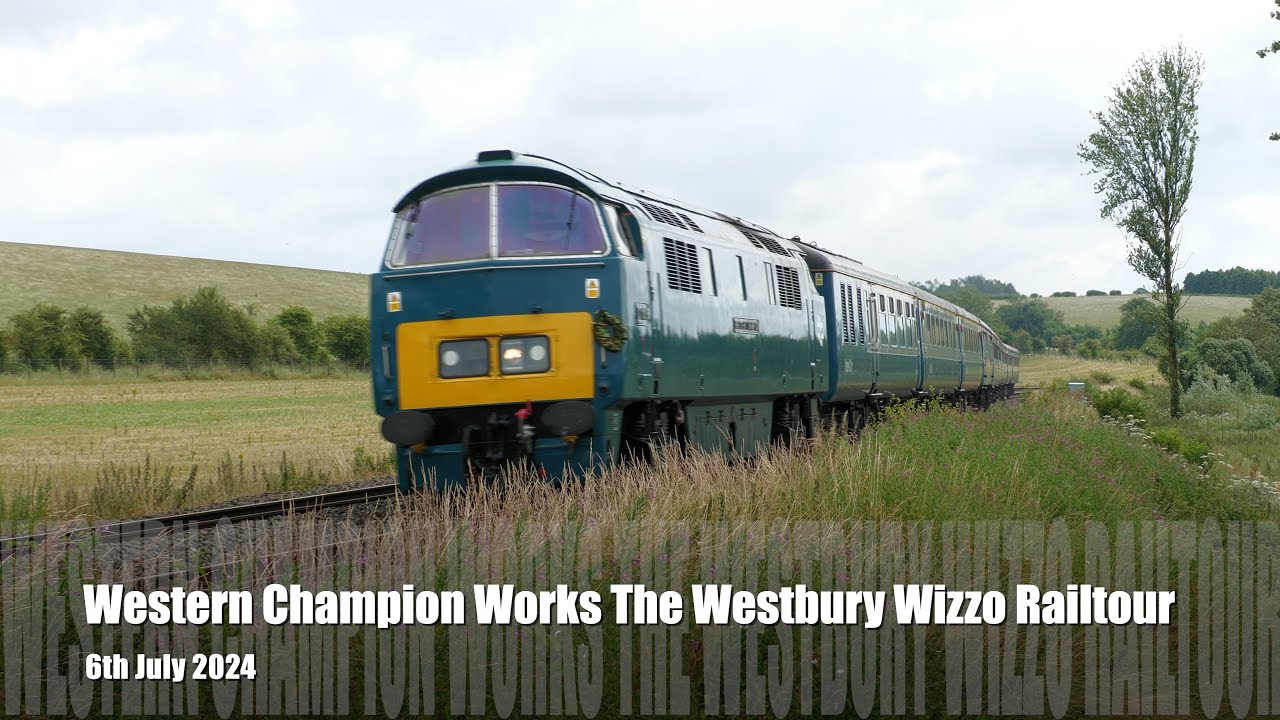 D1015 Western Champion - Westbury Wizzo Railtour 06.07.24 - 4K