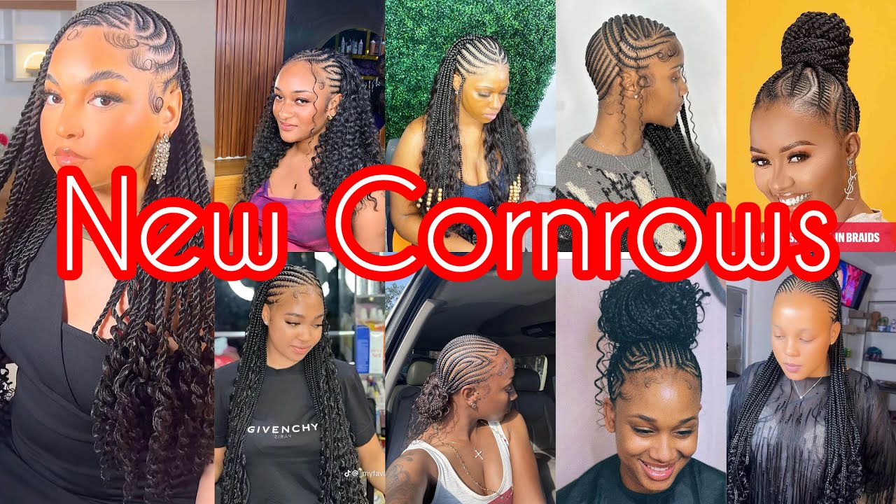 ‼️Новые и актуальные идеи причесок с косами-корзинками 2026 года для темнокожих африканских женщи...