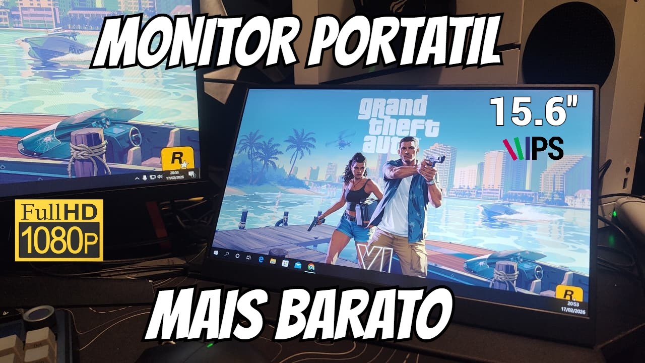 Monitor Portátil 15.6” Full HD: O Melhor Custo-Benefício do AliExpress?