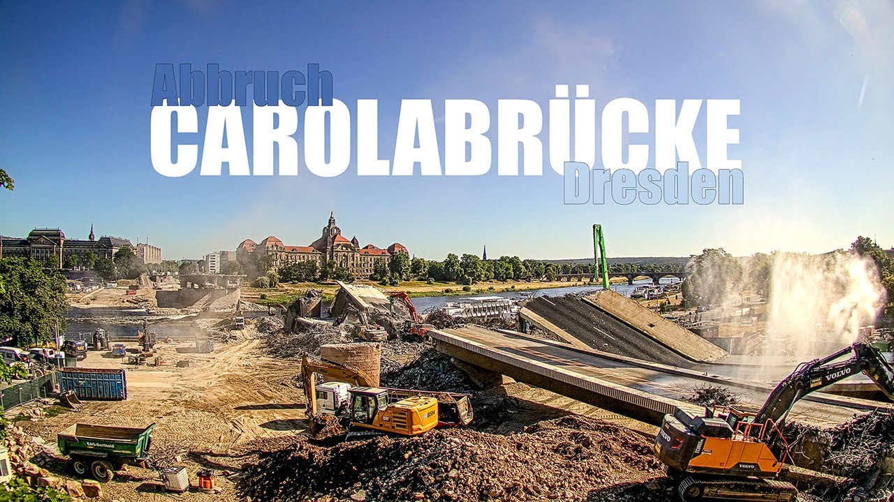 Zeitraffer Abbruch // Carolabrücke, Dresden