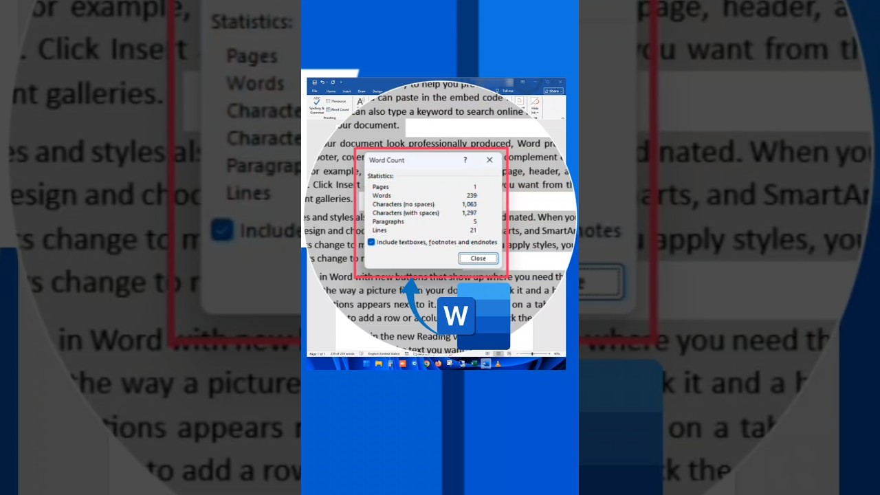 Access the Word Count feature using Keyboard Keys in MS word | MS Word Word Count. #msword