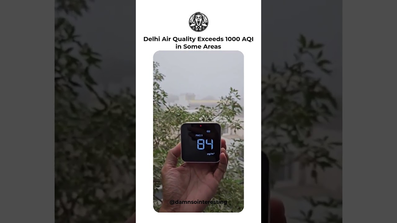 Delhi Air Quality Exceeds 1000 AQI in Some Areas