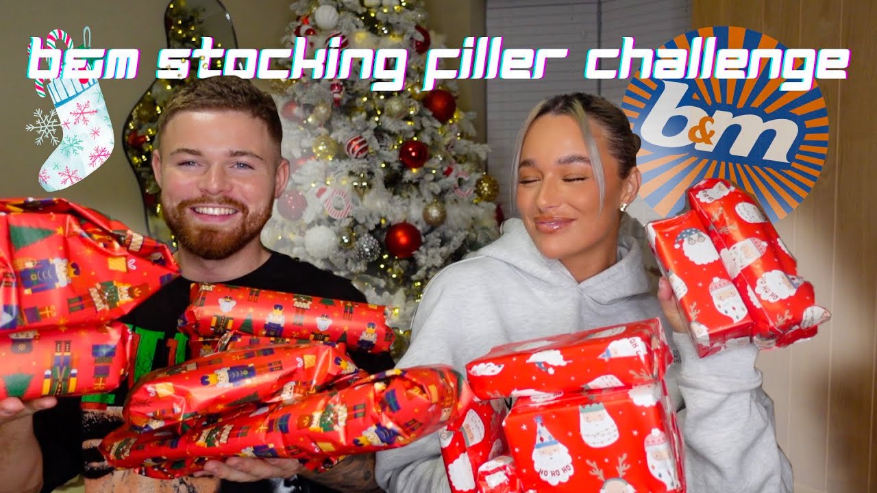 B&M stocking filler challenge 🎅🏼 with my boyfriend