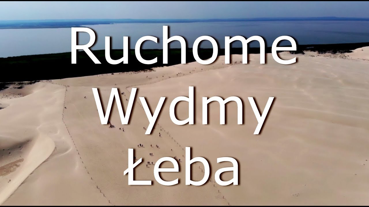 Ruchome Wydmy z lotu ptaka. Słowiński Park Narodowy.