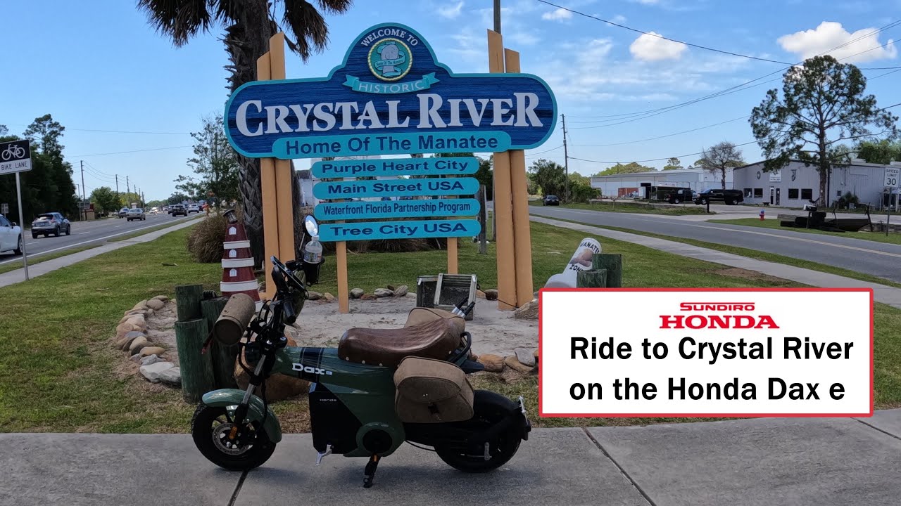 2024 Honda Dax e - Ride to Crystal River on the Honda Dax e