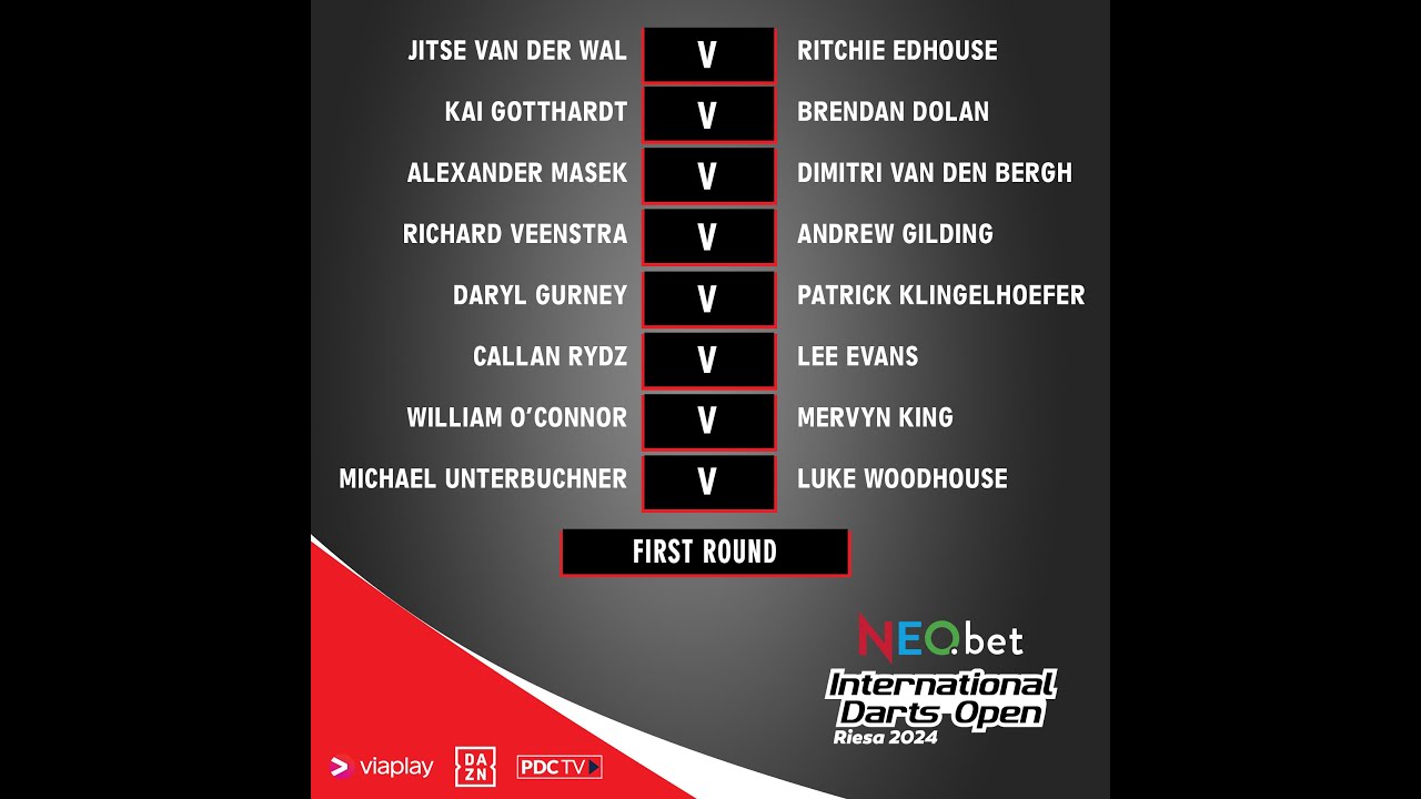 PDC International Darts Open 2024 Round 1 William O'Connor v Mervyn King 2024 04 12 HUN