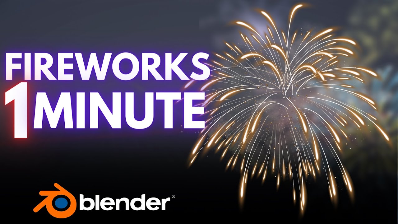 Создайте фейерверк в Blender за 1 минуту!