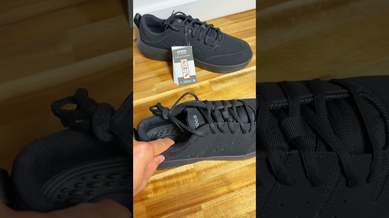 CROCS Men's and Women's on the clock work Sneakers slip resistant non marking shoes