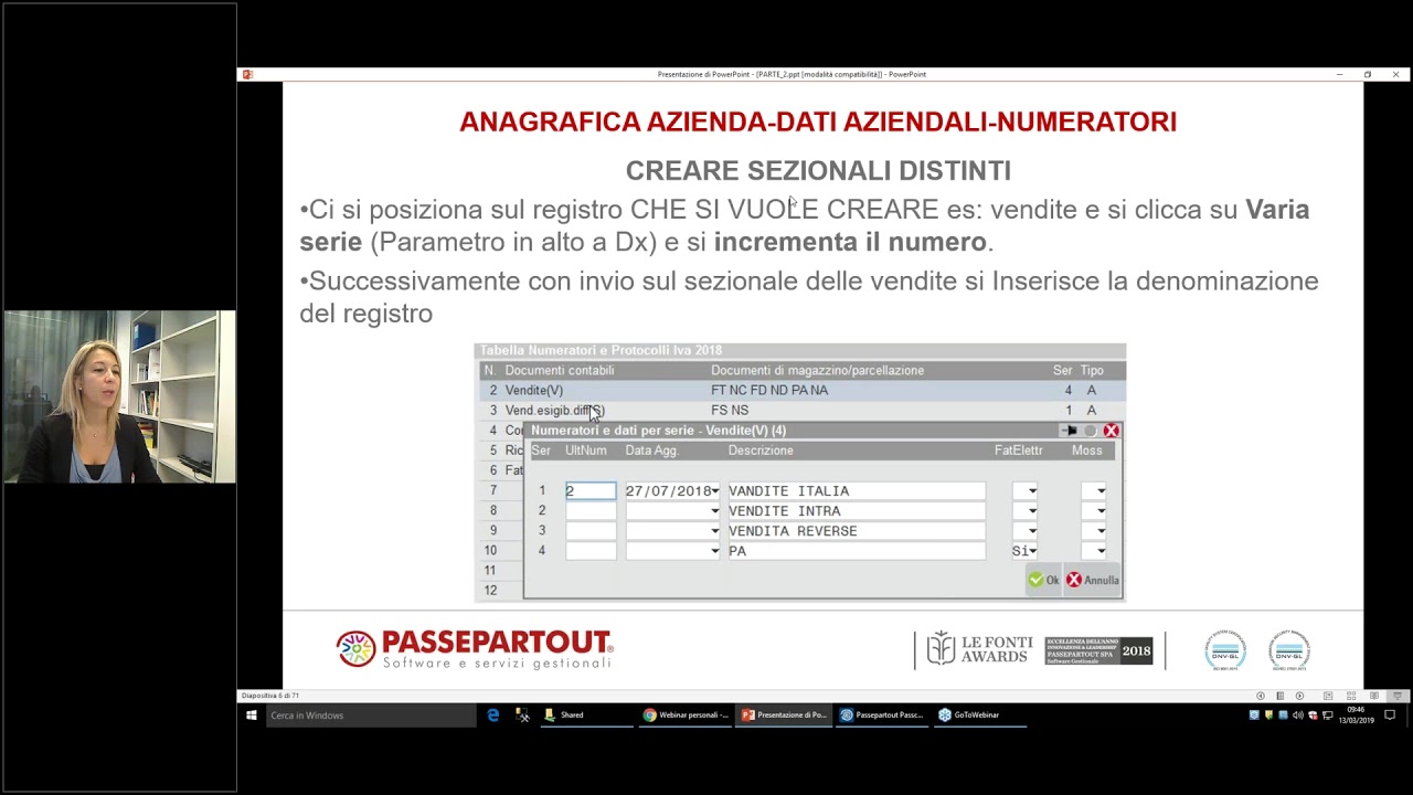 Passcom - Azienda e Operazioni Contabili