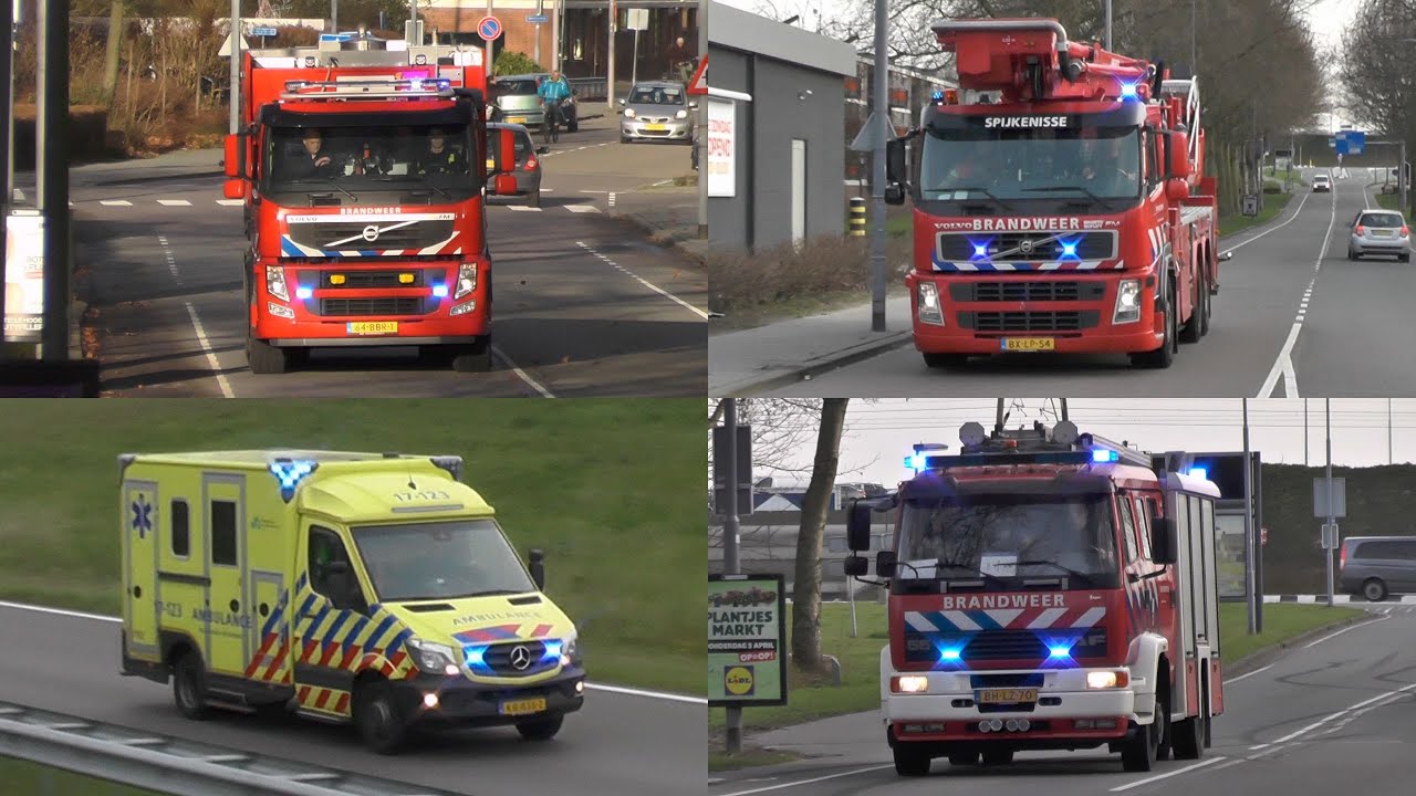 Vele Hulpdiensten met spoed naar meldingen in Rozenburg ZH en omgeving