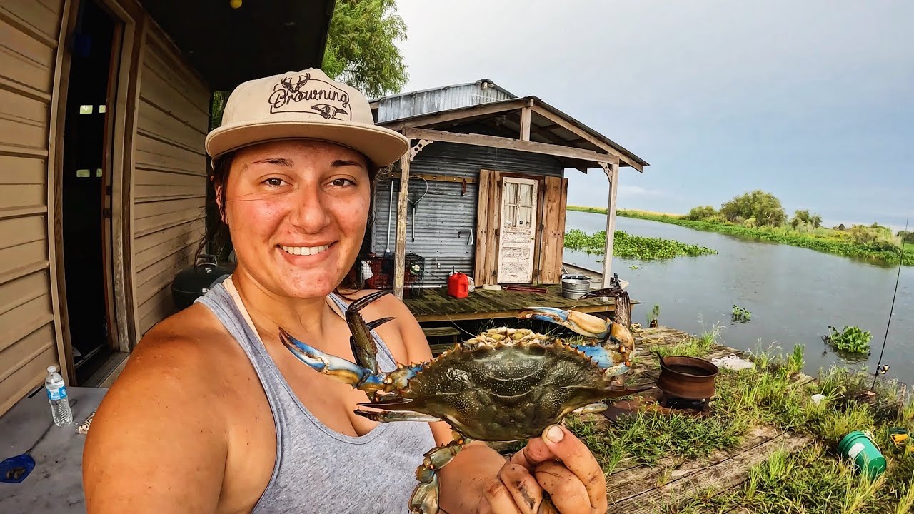 Late Summer Camping at my Cajun Houseboat!