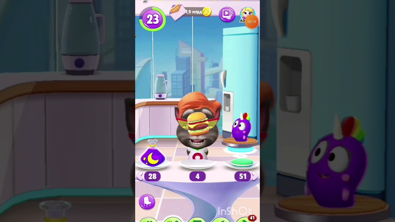 Eat daily food Monday-Sunday | My Talking Tom 2 