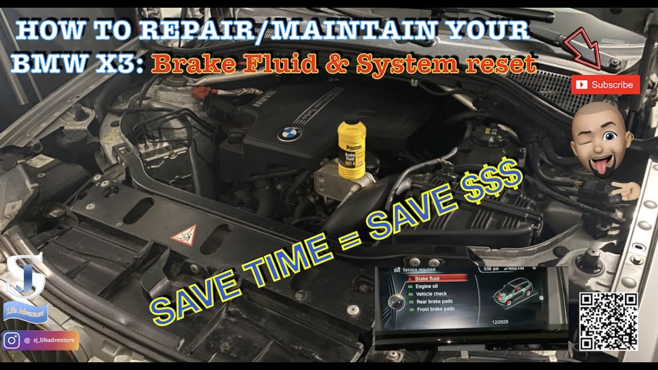 How to refill your brake fluid & perform a system reset (BMW X3 2016 M-Sport)