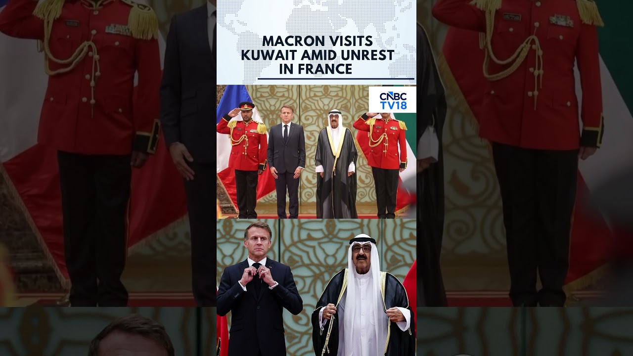 French President Macron Receives Official Welcome From Kuwait&rsquo;s Emir | France Protests | N18G