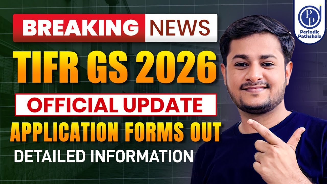 TIFR GS 2026 I Application forms Out Now I Important Update