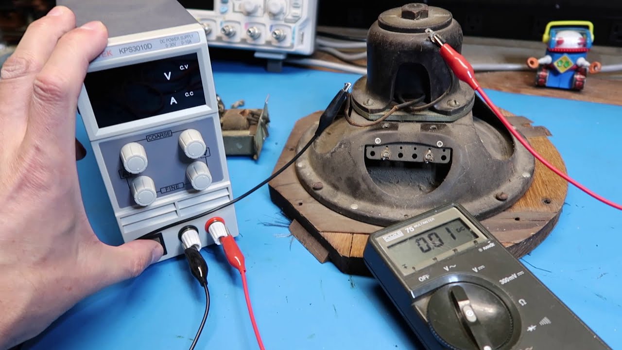 Testing an Ancient Rola Electrodynamic Speaker