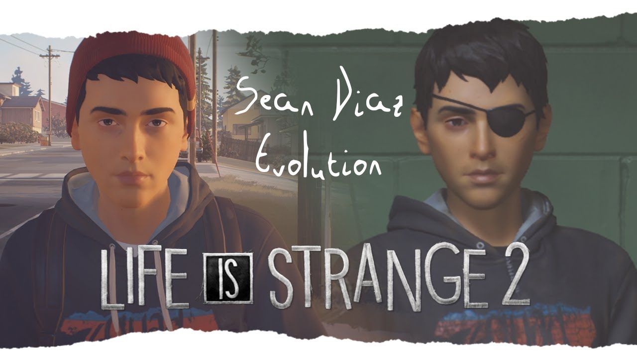 Sean Diaz evolution - Life Is Strange 2