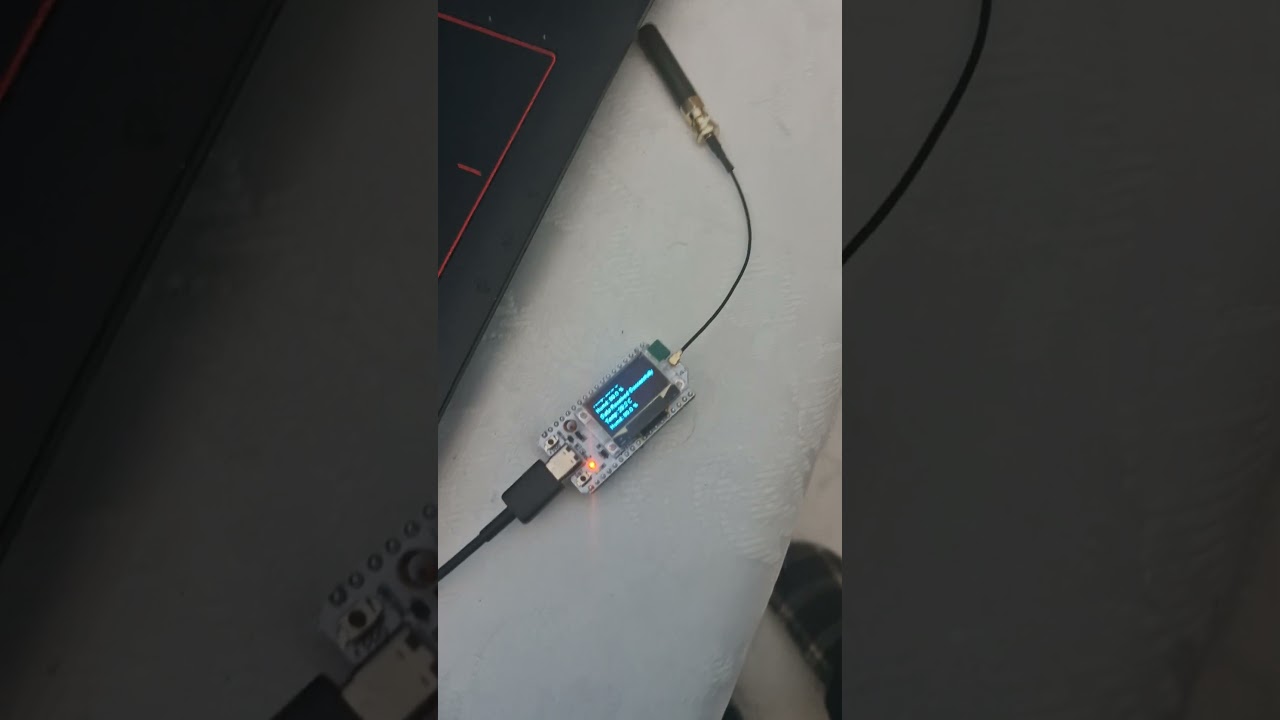 Heltec esp32 lora module with Dht11 temperature and humidity transmission via lora