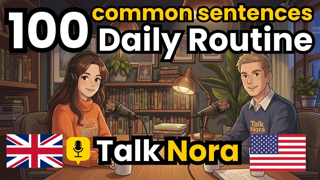 100 Daily Routine English Sentences | English Conversation Practice