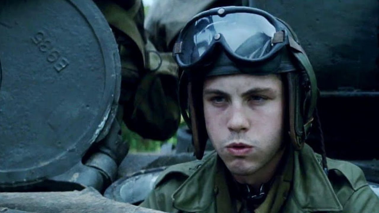 Fury (2014 film) - Logan Lerman & Brad Pitt scene