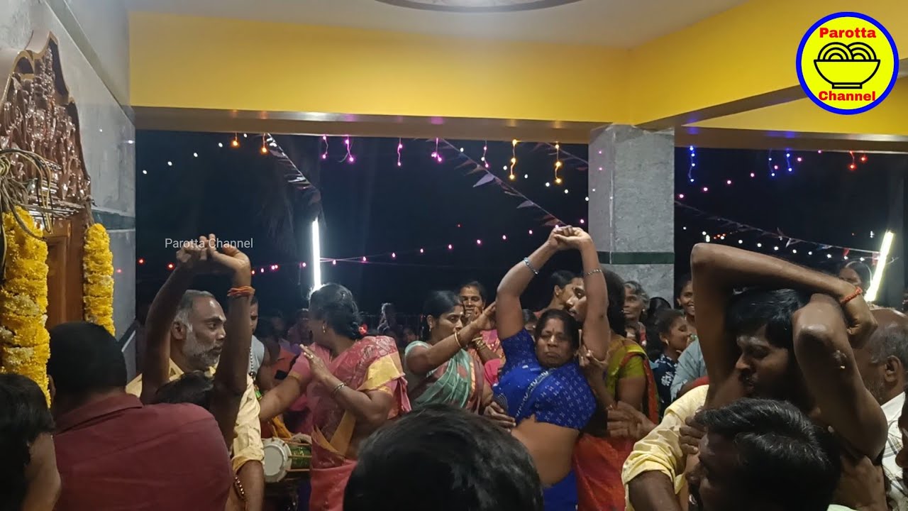 கரகம் பாடல் கேட்டு பெண் சாமி ஆட்டம் | Sami Attam | Parotta Channel.
