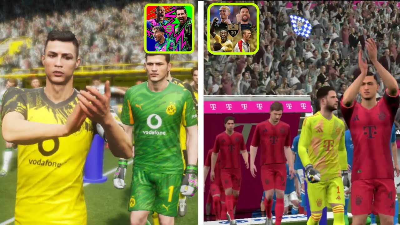 eFootball 2026 против eFootball 2025 Mobile | Графика, геймплей