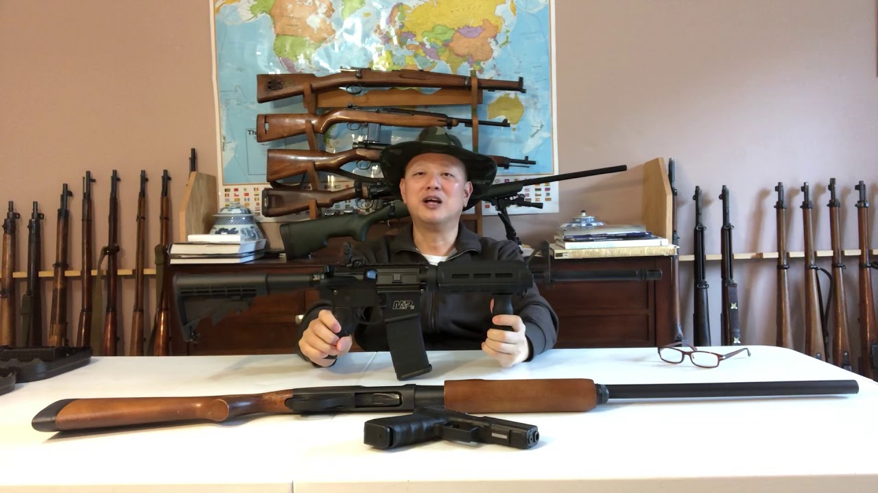 美国一般家庭必备的几把枪：Glock17（防身）、Remington870（看家护院）、AR-15（玩）、Remington700（打猎）。【南哥谈老枪】