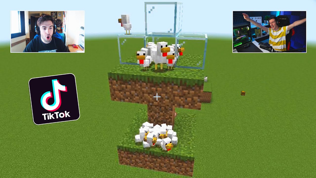 PROBAMOS los TIKTOK más VIRALES de MINECRAFT ¿REAL O FAKE? *NOOBS MINECRAFT TIK TOK #5*