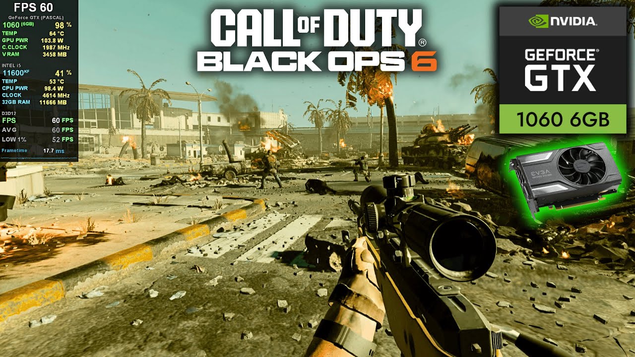 GTX 1060 | Call of Duty: Black Ops 6 Performance Test | 1080p