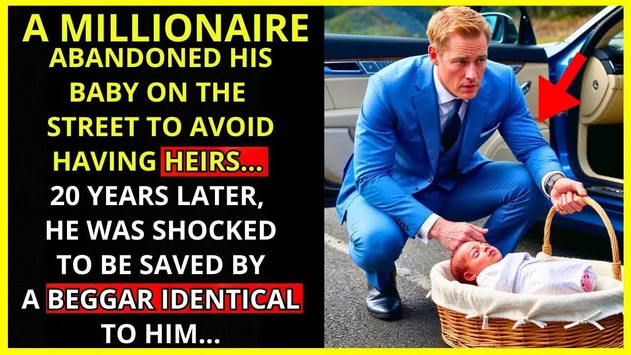 A MILLIONAIRE ABANDONED HIS BABY ON THE ROAD TO AVOID HAVING HEIRS    BUT A FEW YEARS LATER