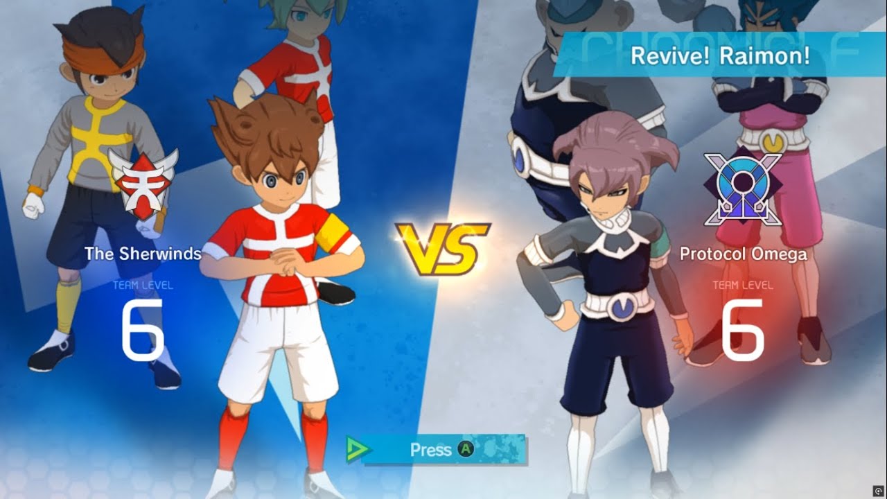 Inazuma Eleven: Victory Road : The Sherwinds VS Protocol Omega !!! Revive !! Raimon !!!!!!