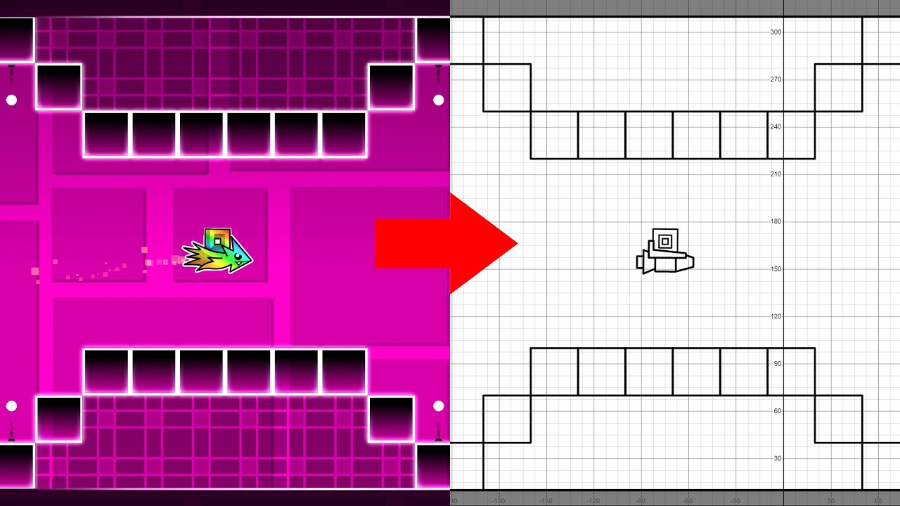 Stereo Madness in Desmos Graphing Calculator &mdash; Geometry Dash