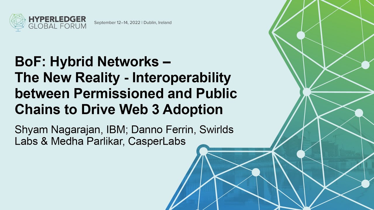BoF: Hybrid Networks – The New Reality - Interoperability between Permissioned and Public Chains...