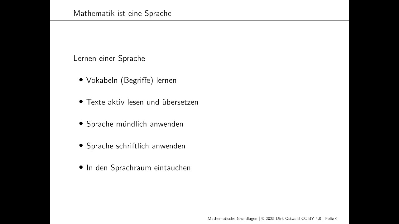 (1) Sprache und Logik