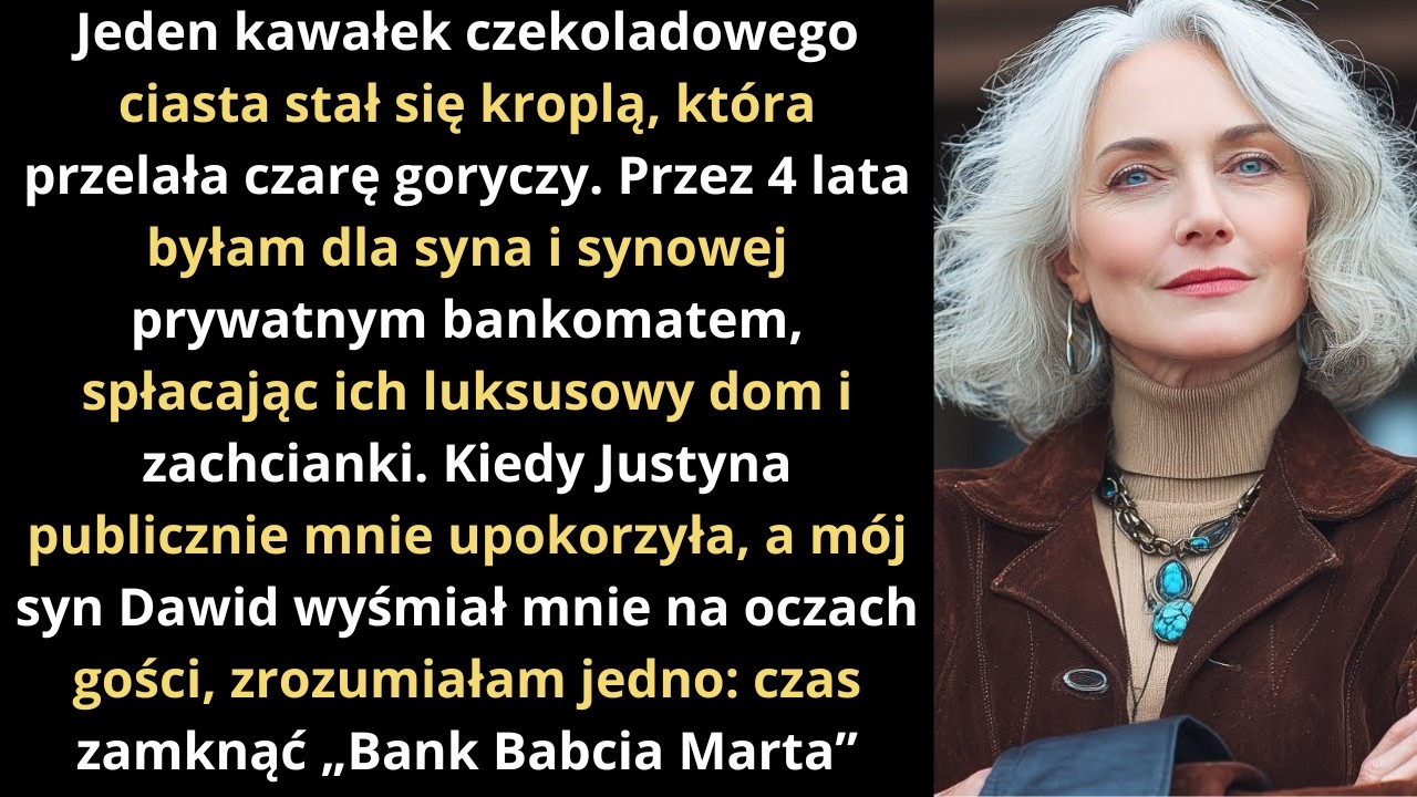 „Jesteś za gruba na tort!” – powiedziała synowa przy gościach  Nie spodziewała się mojej zemsty
