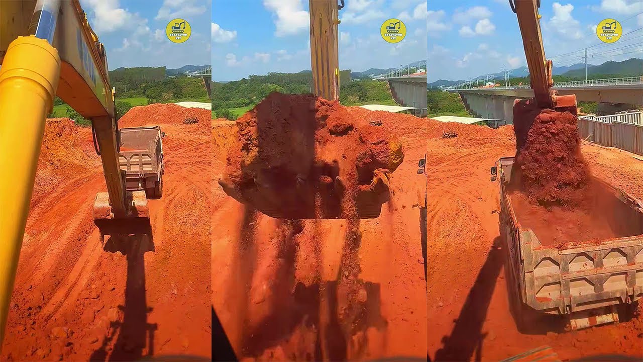 How To Excavators Load Soil Onto Trucks Professionally P1436