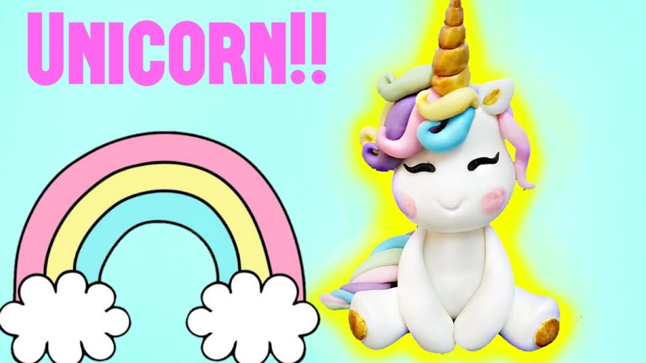 اسهل طريقة لعمل مجسم يونيكورن رائع من عجينة السكر خطوة بخطوة ، how to make unicorn from fondant