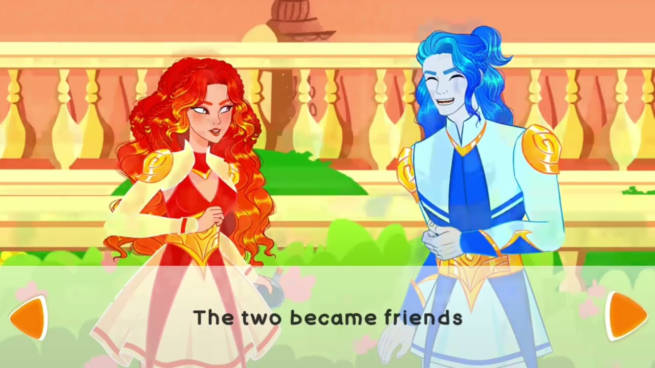 Story of Fire Princess and Water Prince _ fairytale for kids