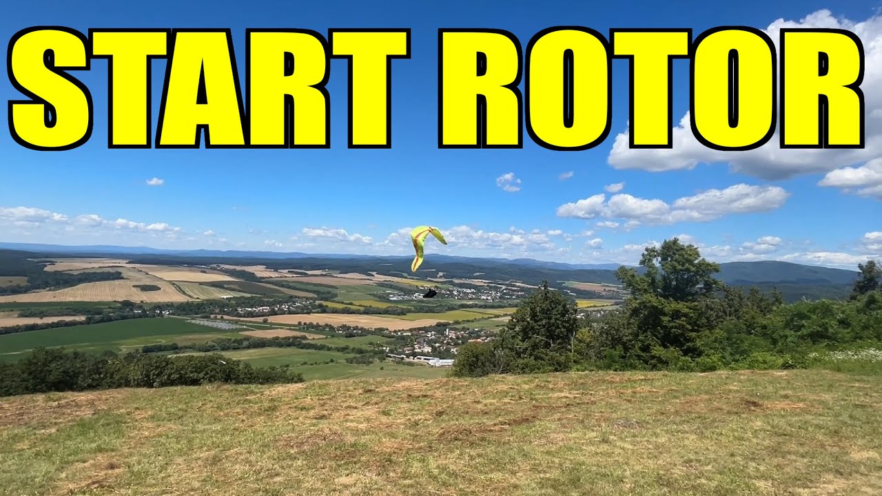 Paragliding Maginhrad, Slovensko - 49 km do Maďarska, start v rotoru (5.7.2024)