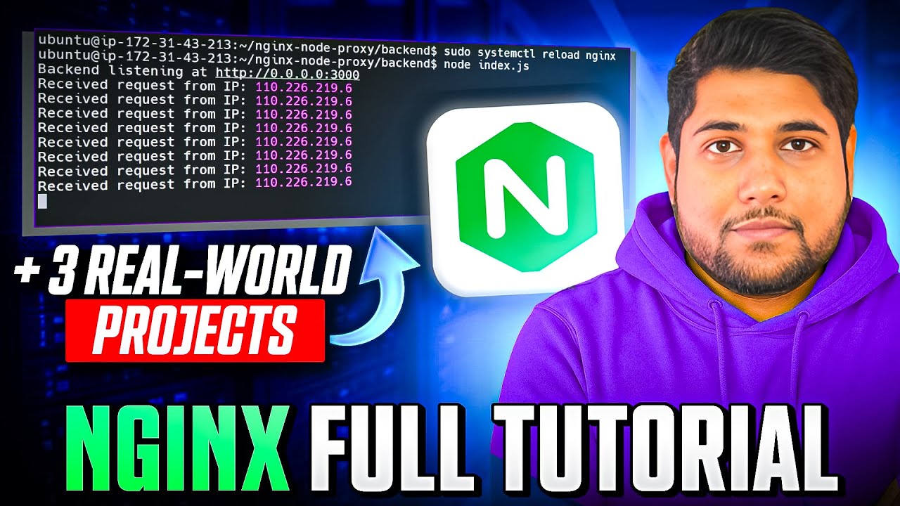 Nginx Full Tutorial With 3 Real-World Projects