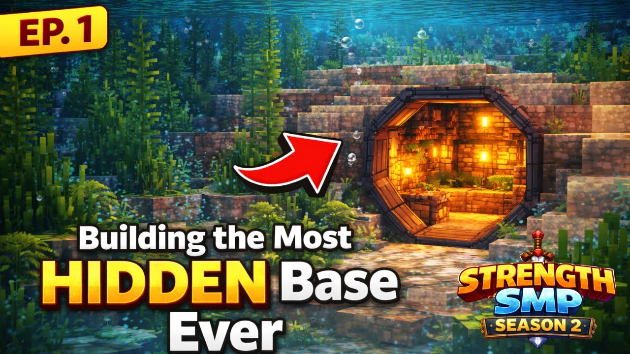 Strength SMP Season 2 Episode 1 - Building the Most HIDDEN Base Ever