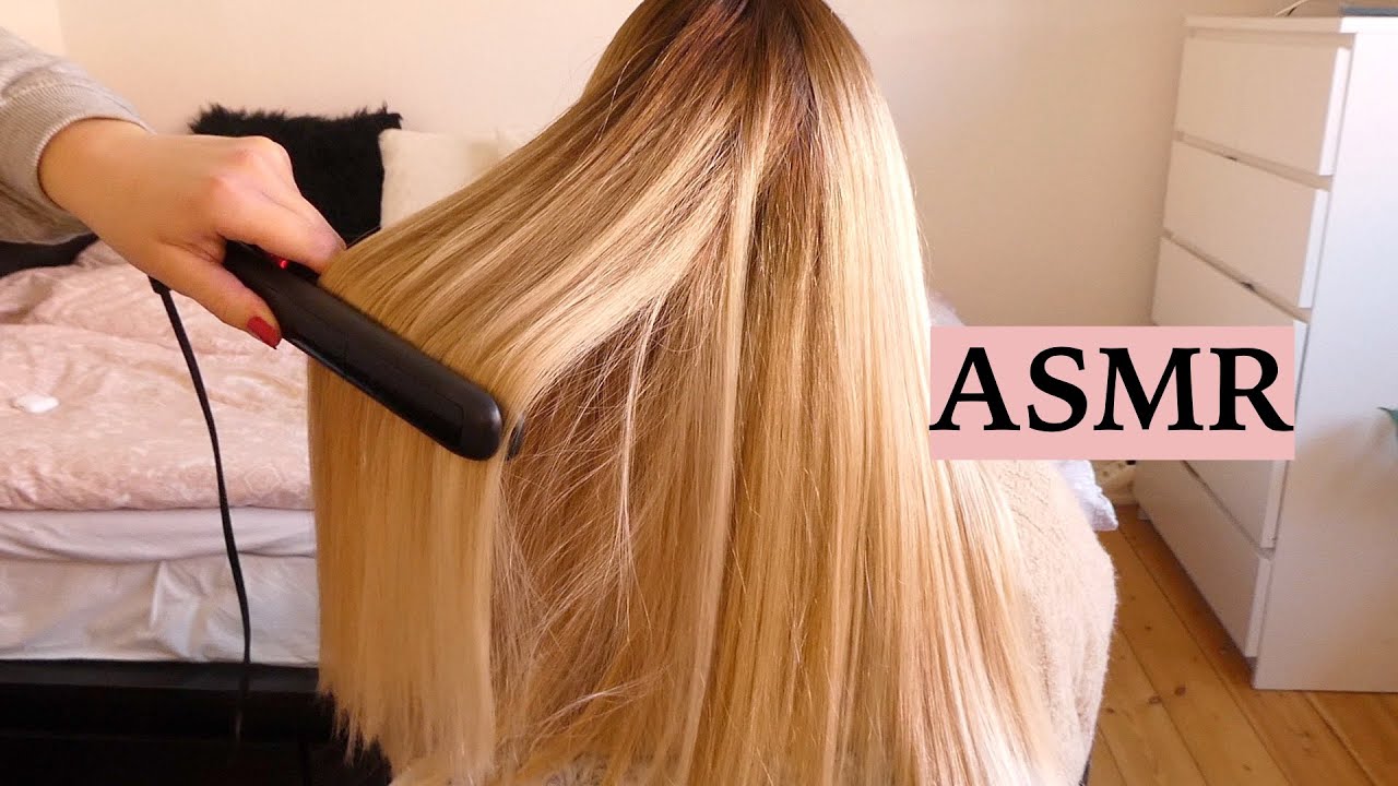 ASMR Perfect Hair Straightening For Sleep & Tingles ✨ (Hair Play, Brushing, Spraying, No Talking)