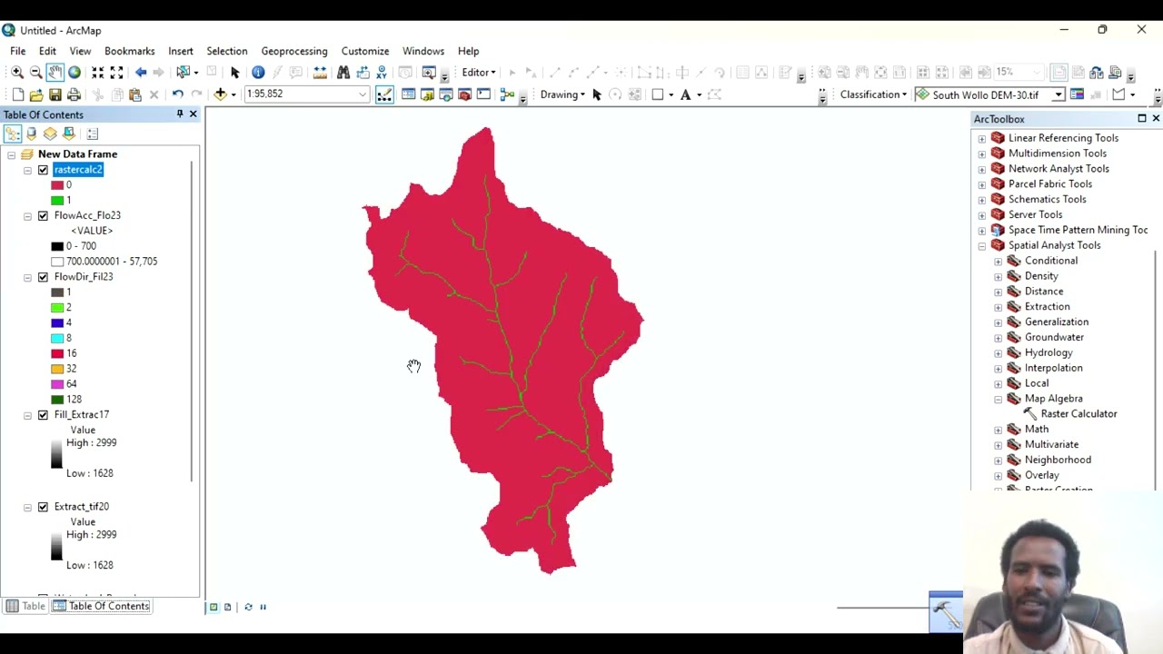 Stream Order Map Preparation Using DEM on ArcGIS Software (ሙሉ ቪድዮ በአማረኛ)