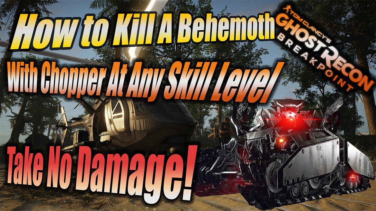 How to kill a Behemoth with a helicopter any skill level | Tom Clancy's Ghost Recon Breakpoint