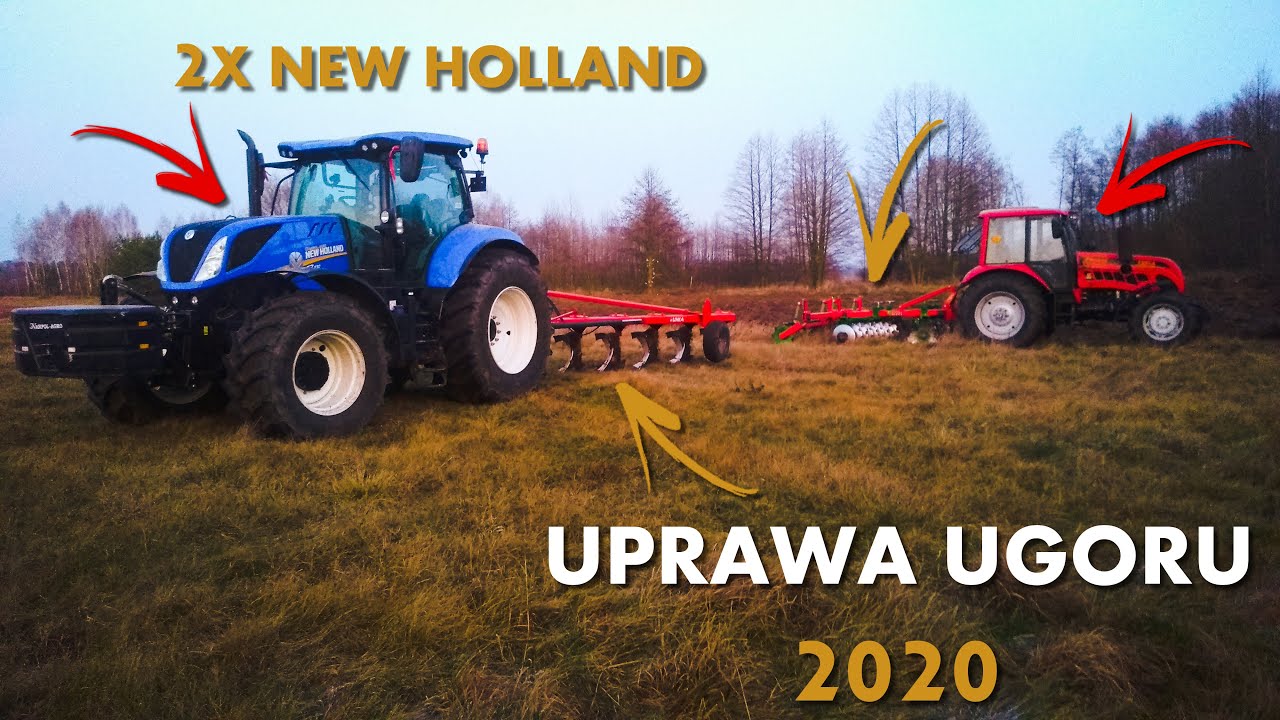 ⛔Rozpoczęcie Sezonu 2020⛔UPRAWA UGORU 2020⛔ZIMA⛔NEW HOLLAND NA 2 KOŁA⛔W STYCZNIU orzą w polu?? ⛔