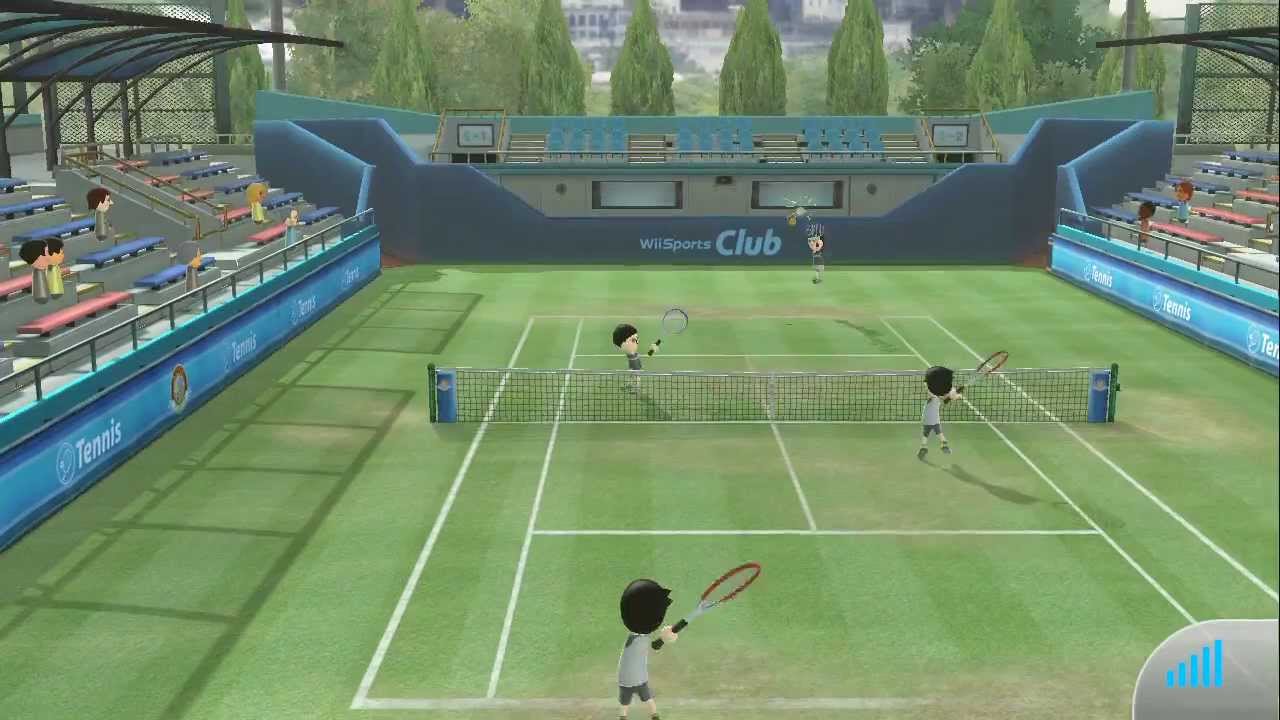 Wii U, Wii Sports Club, Online Tennis Gameplay
