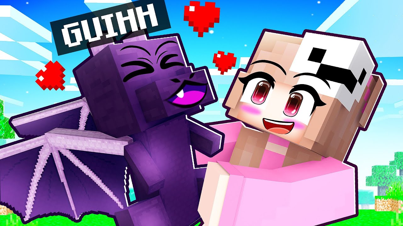 Jogando como um BEBE DRAGÃO no Minecraft