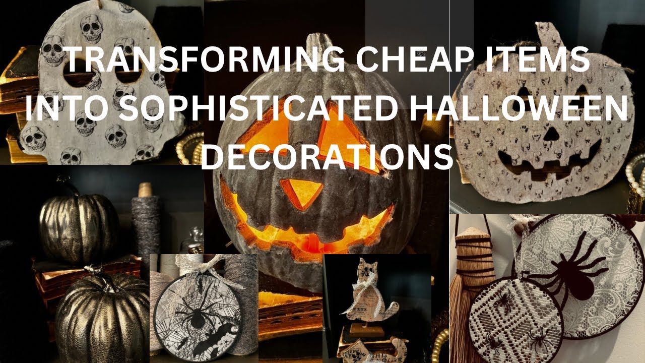 Transforming Thrifted Items Into Sophisticated Halloween Decorations- 7 Easy DIY Projects