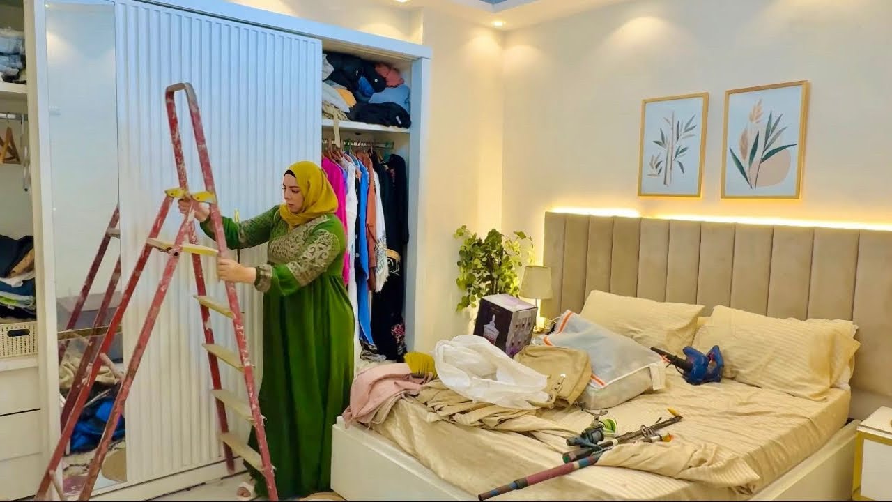 روتين استعدادي لاستقبال غرفة نومي و تجددها 😘جه اليوم اللي مستنيه من زمان 🙈